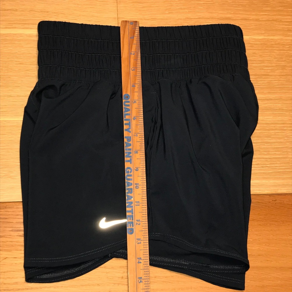 Nike Dri-FIT One High-Rise 3" Brief-Lined Shorts Navy Blue DX6642-478 Womens S - Picture 14 of 16